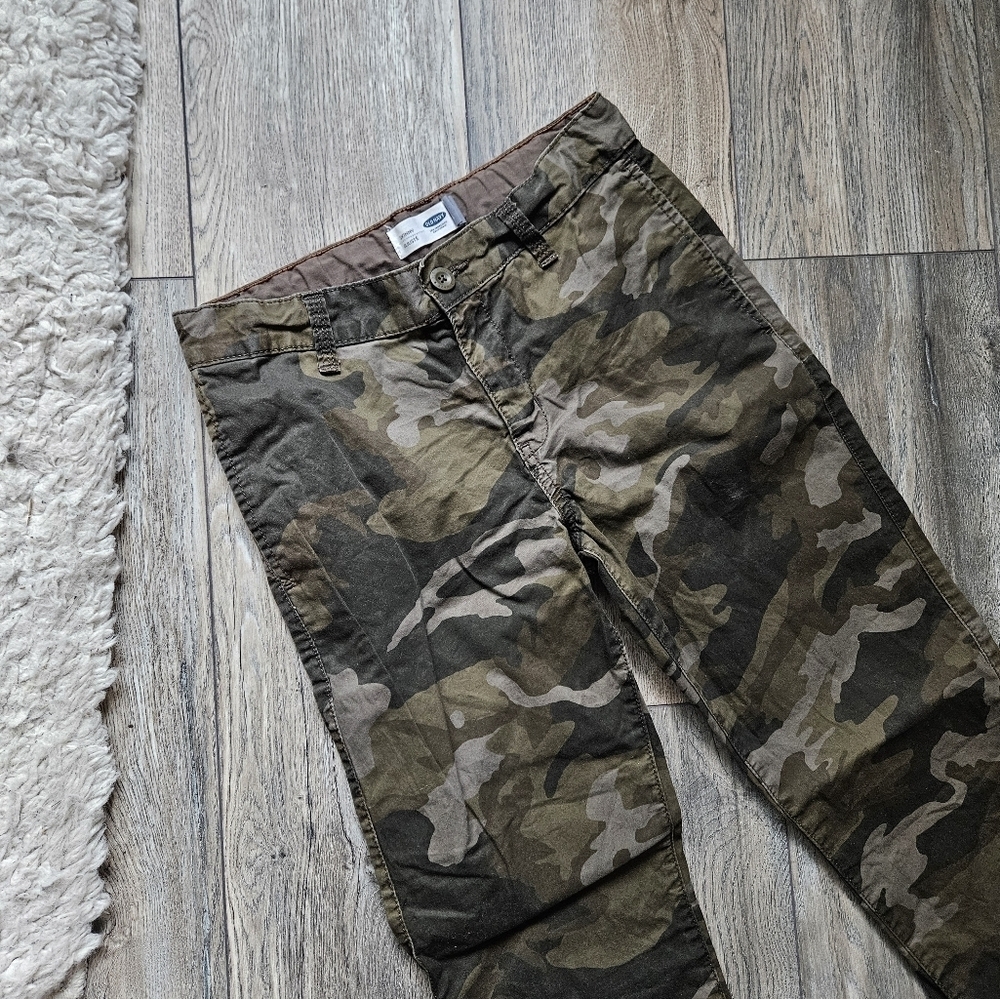 Boys Skinny Camouflage Pants